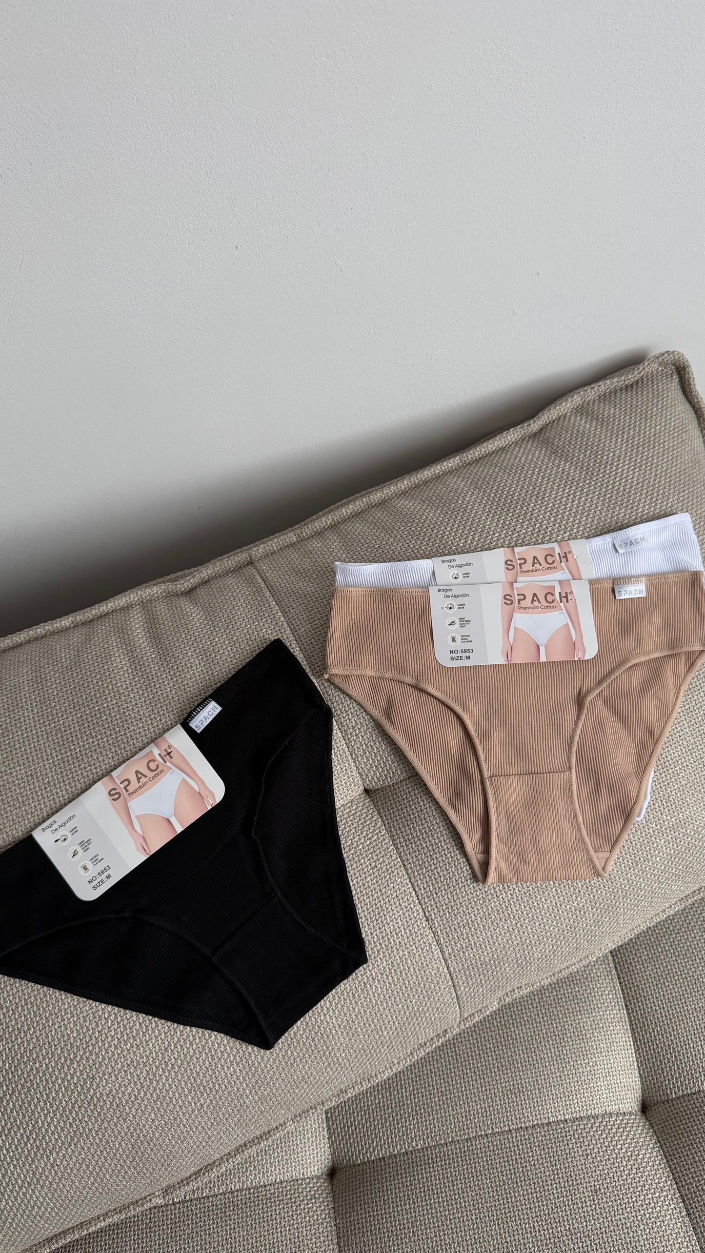 Slipy 🤍95% bawełna Zestaw 3 szt