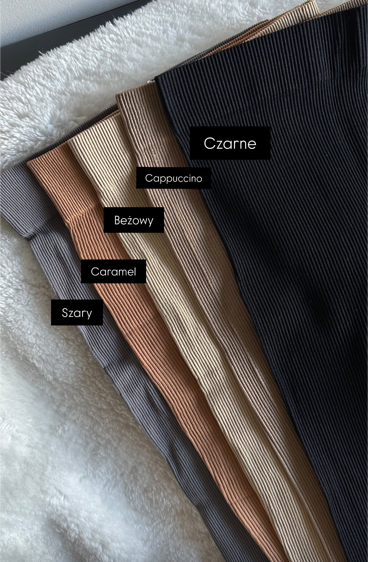 PROMOCJA! Legginsy prążkowany. Bezszwowe