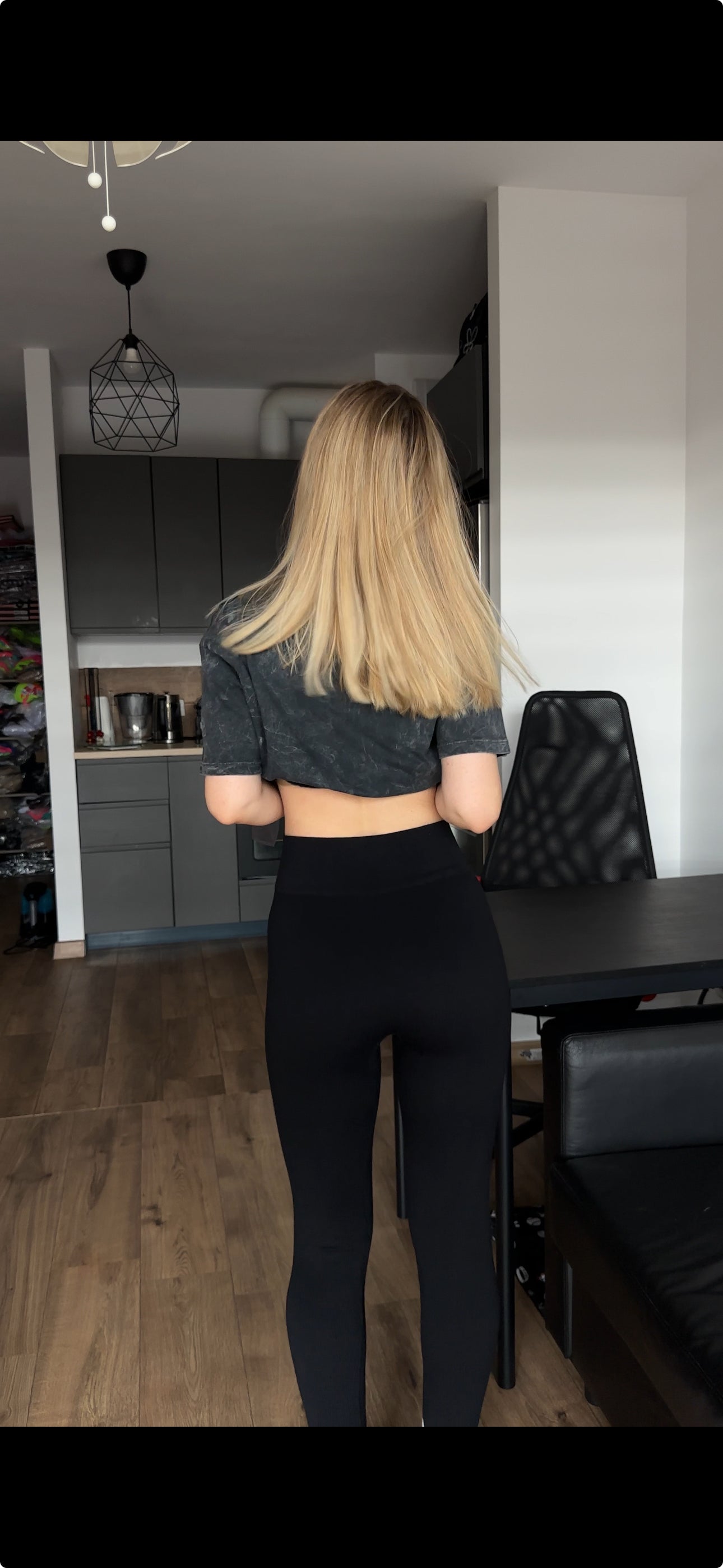 Legginsy modelujące z szerokim paskiem