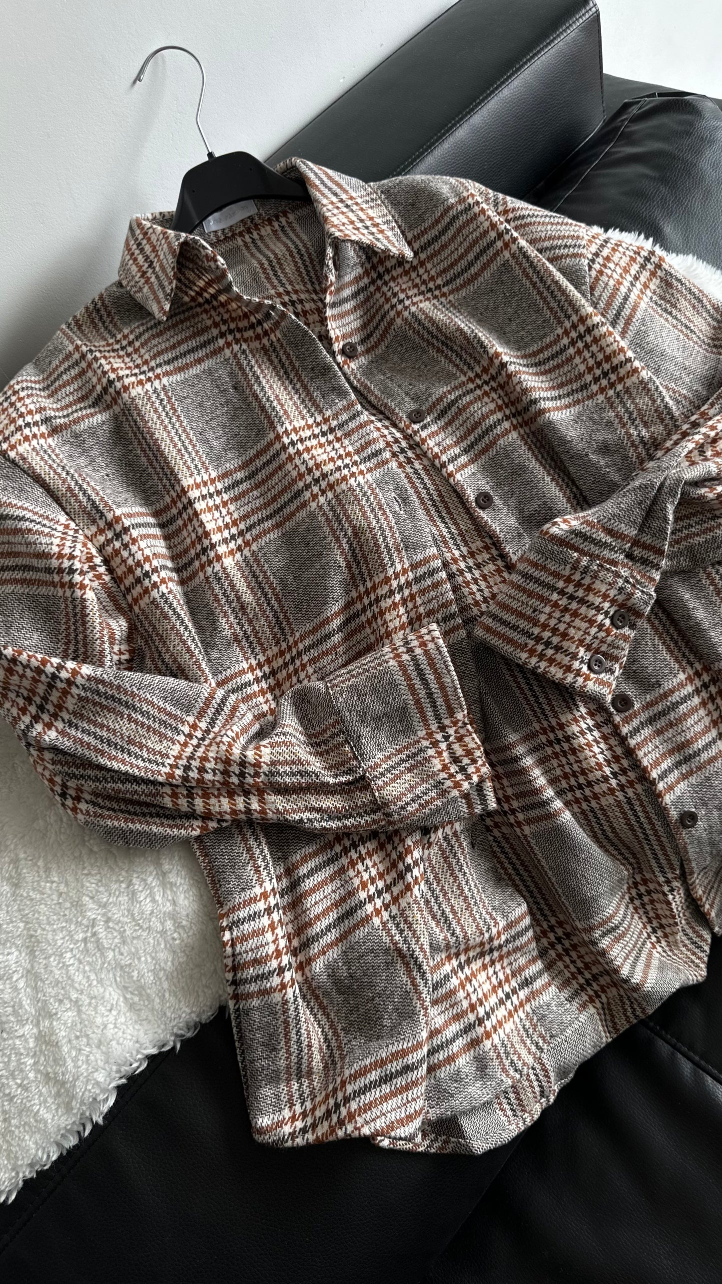 Koszula oversize w kratę 100% cotton