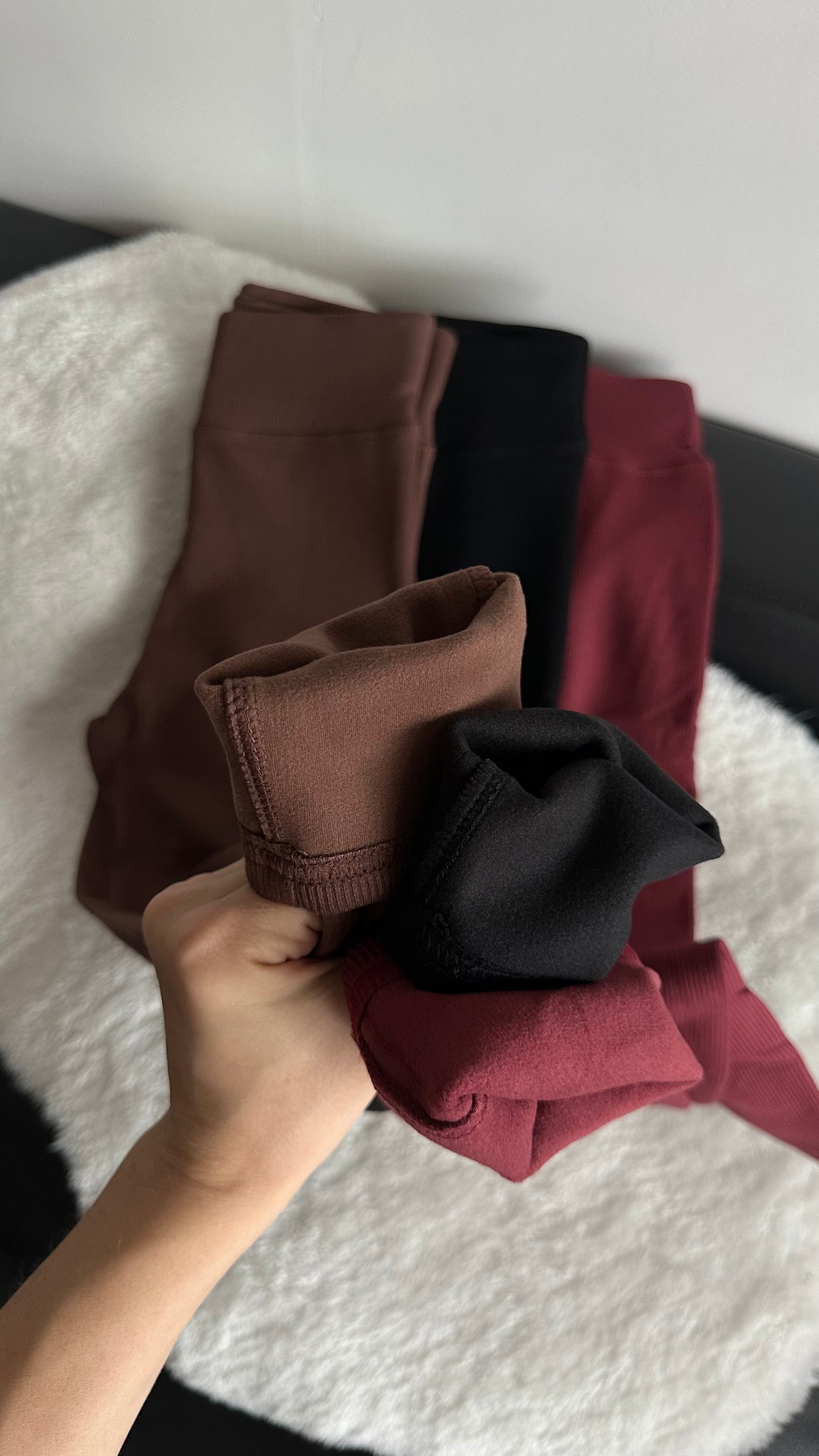 Legginsy na wzrost do 165 cm☝🏻. Ocieplane prążkowane na fleece. Idealne na jesień i zimę