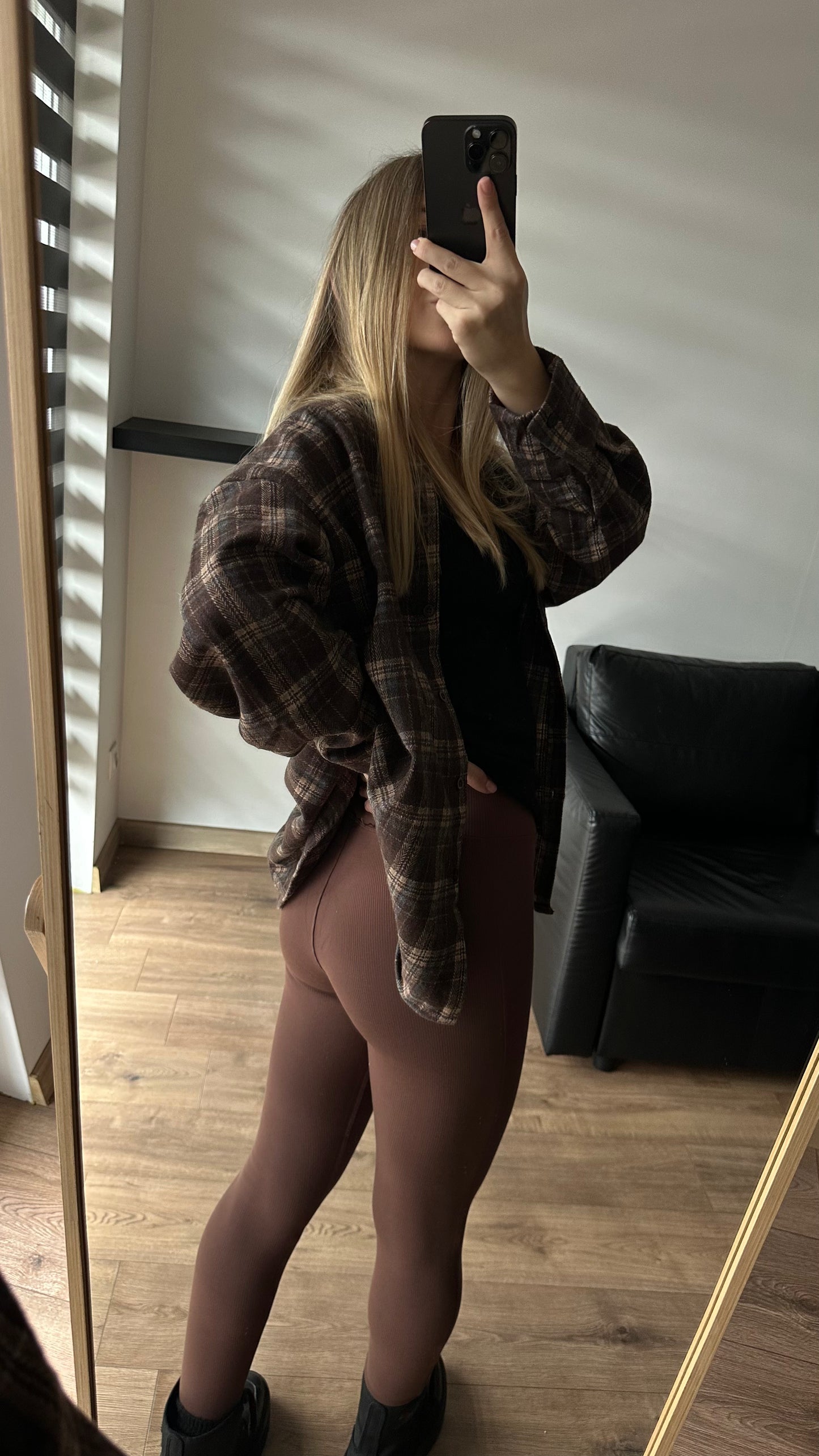Legginsy na wzrost do 165 cm☝🏻. Ocieplane prążkowane na fleece. Idealne na jesień i zimę