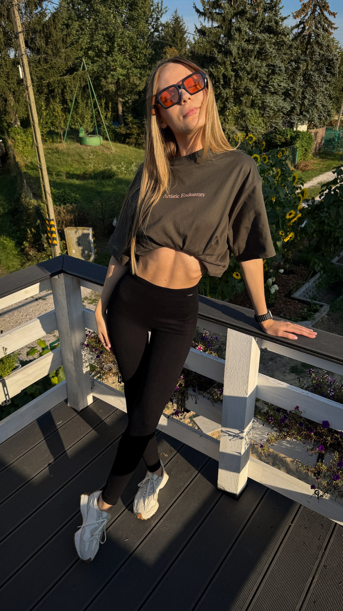 Legginsy modelujące z szerokim paskiem