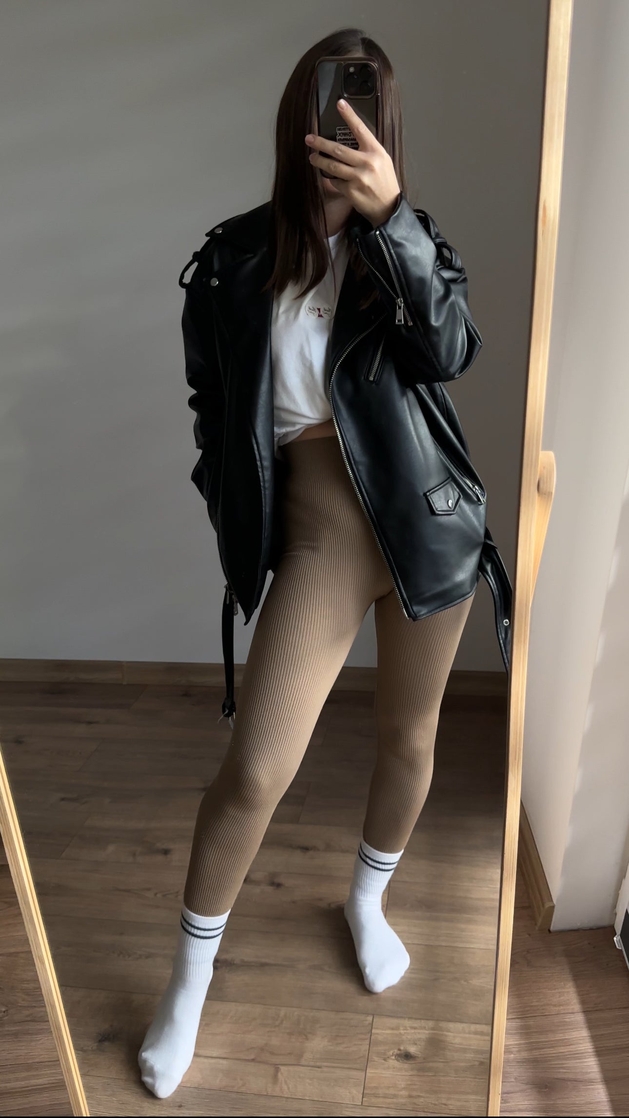 Legginsy z szerokim paskiem