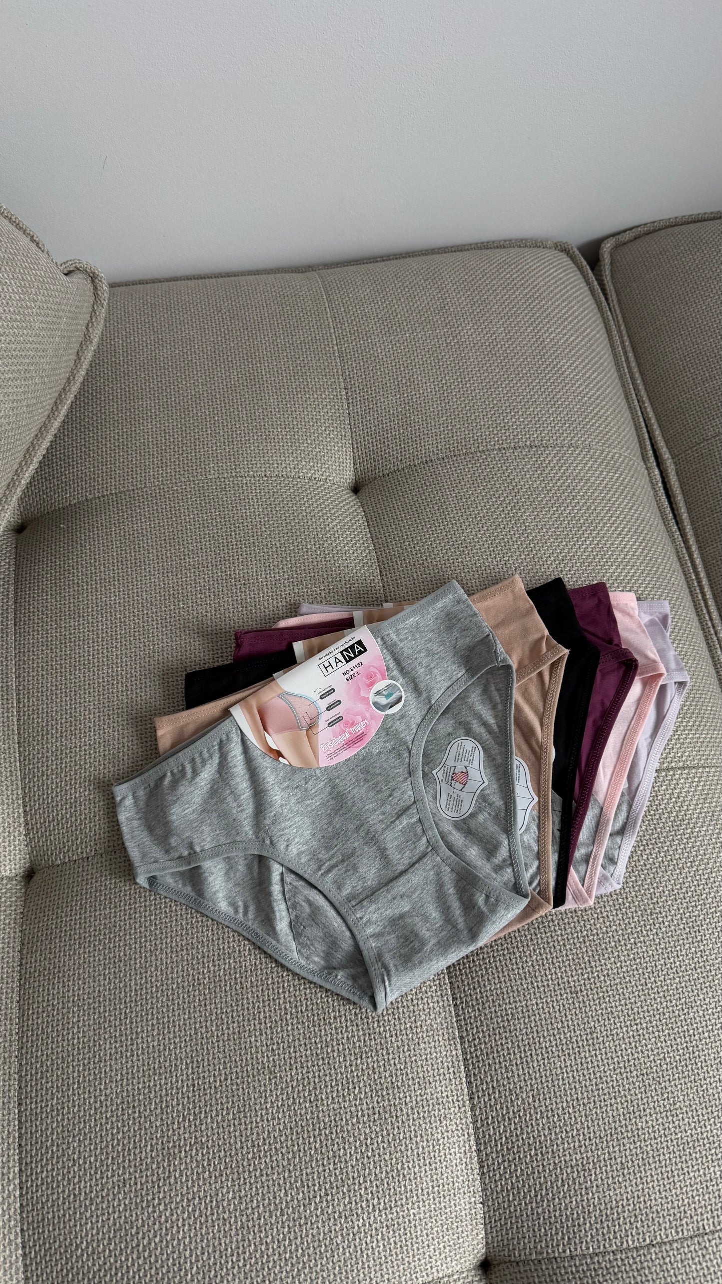 Majtki 95% Bawełna (majtki menstruacyjne) Zestaw 3 szt