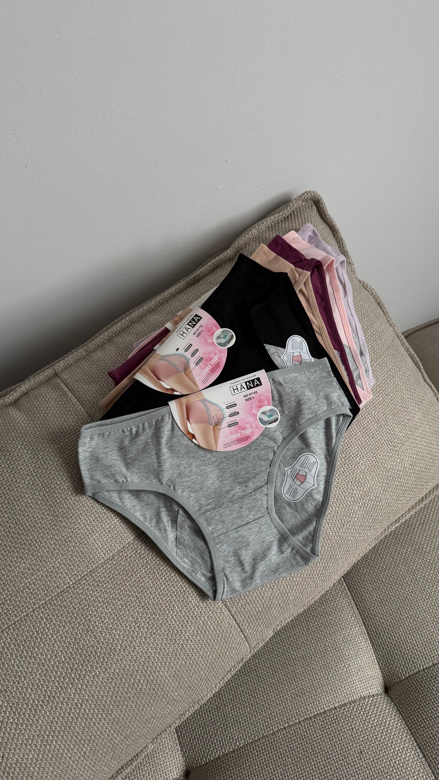 Majtki 95% Bawełna (majtki menstruacyjne) Zestaw 3 szt