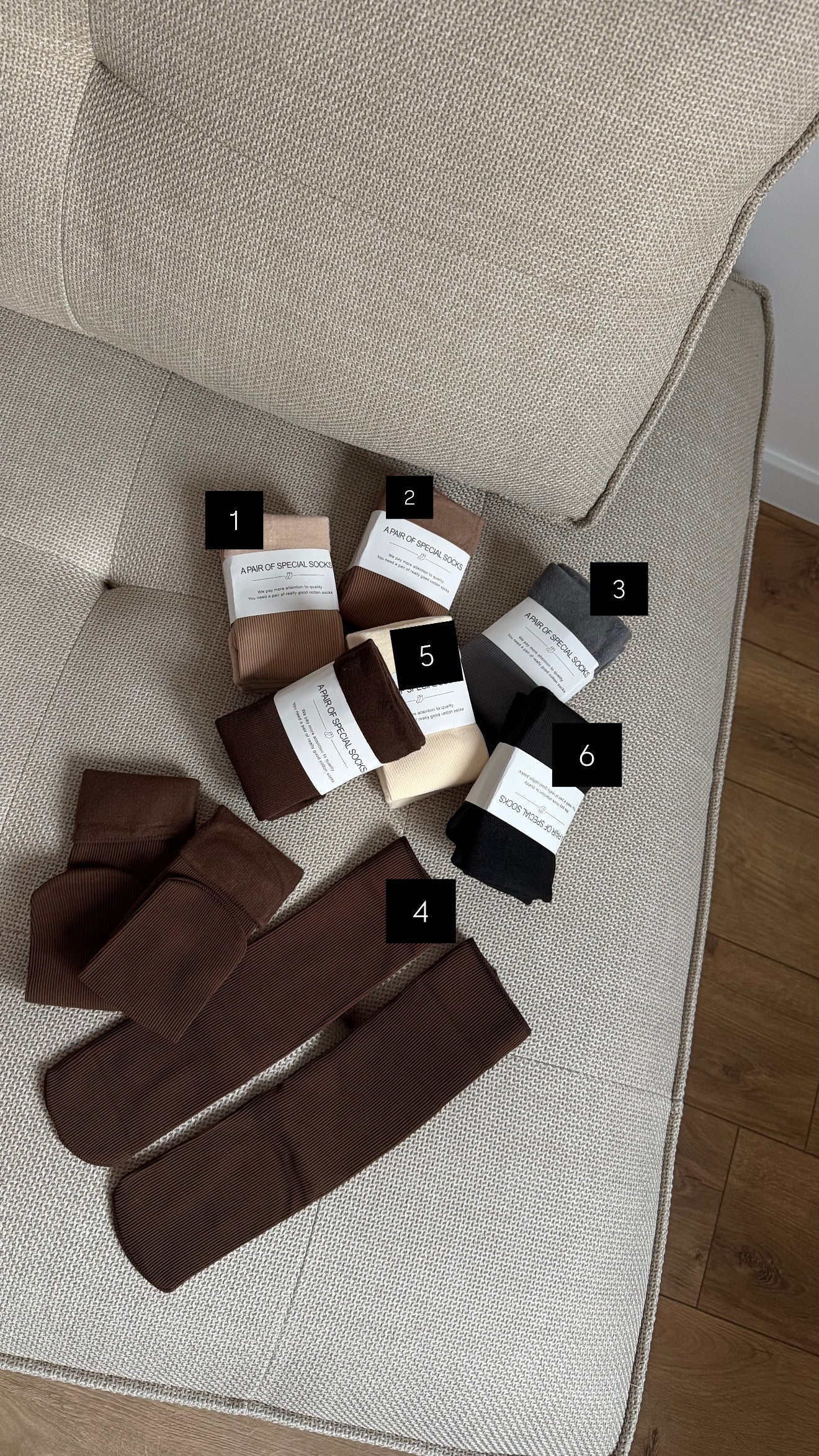 2 pary (4 szt) skarpet na fleece za 15 PLN