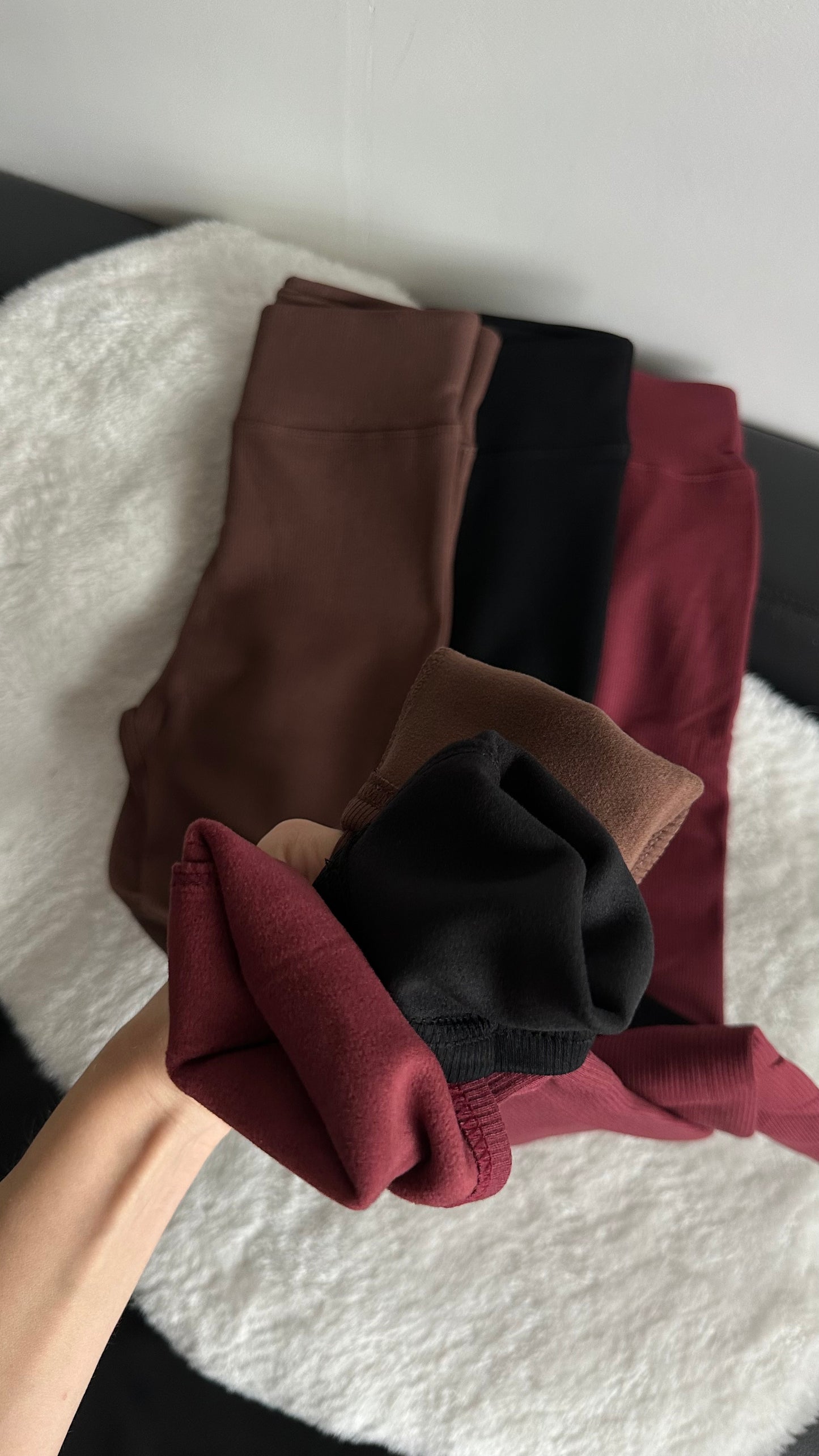 ☝🏻Na wzrost do 168 cm. Legginsy ocieplane prążkowane na fleece. Idealne na jesień i zimę