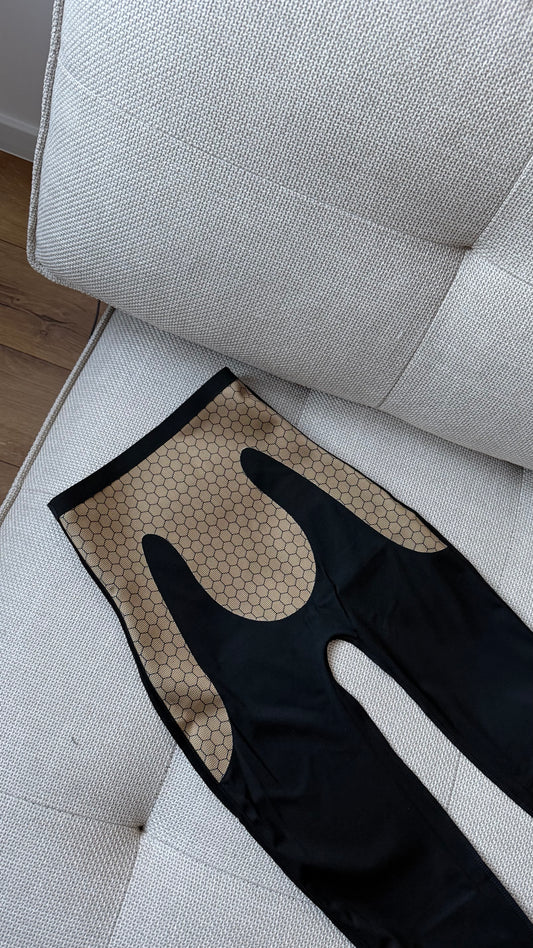 Legginsy GŁADKIE z super-wysokim stanem i efektem wyszczuplającym. Bez ocieplenia