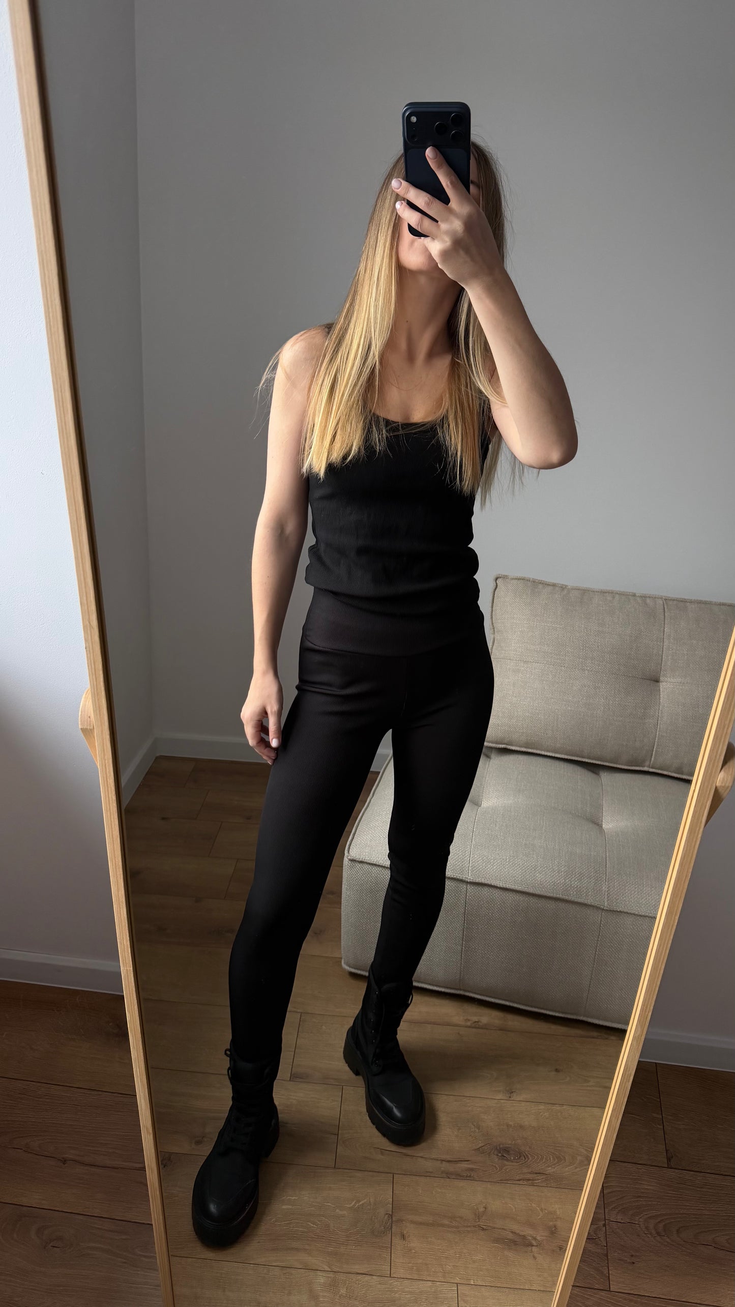 Legginsy ocieplane prążkowane. Idealne na zimę❗️na wzrost do 173 cm