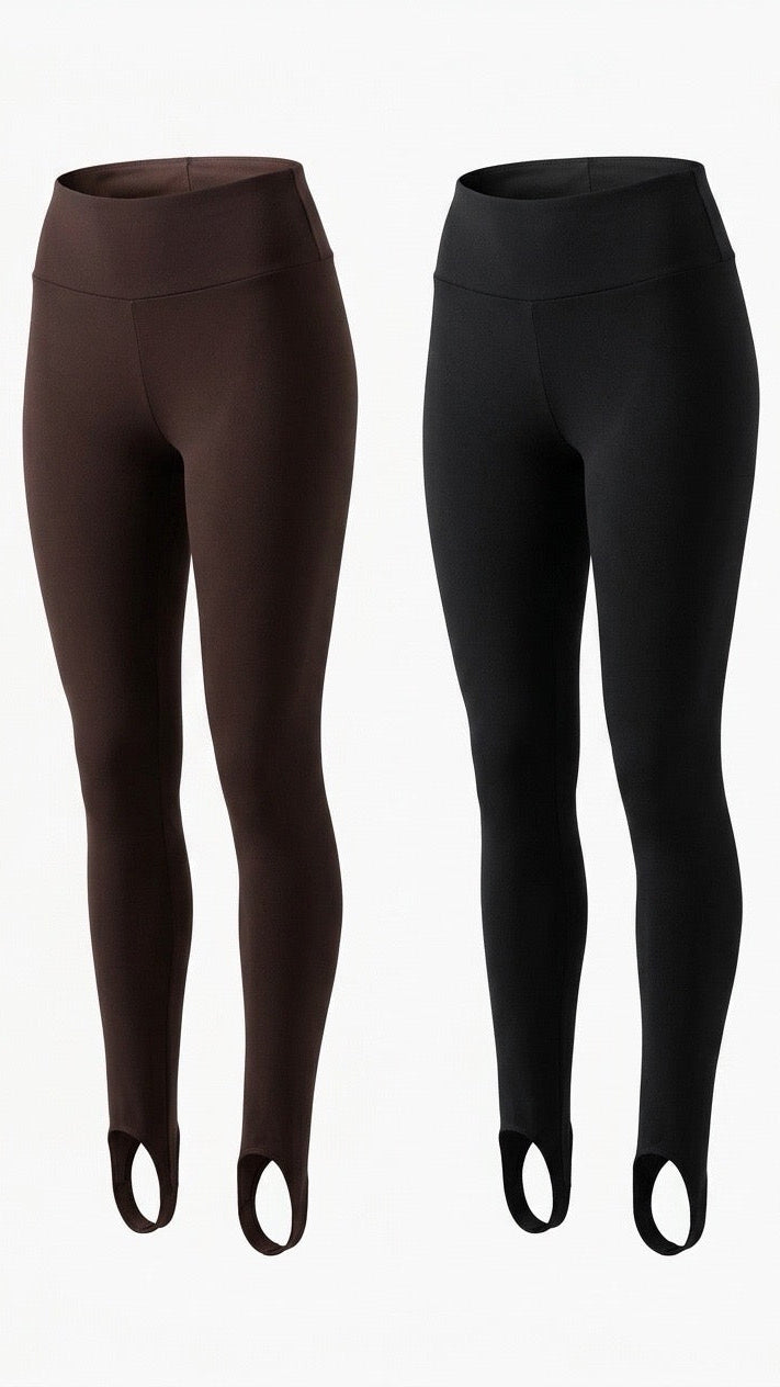 Legginsy GŁADKIE. Wysokie stan 🤌🏻 na wzrost do 175 cm)