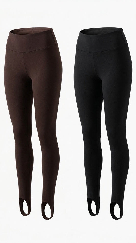 Legginsy GŁADKIE. Wysokie stan 🤌🏻 na wzrost do 175 cm)
