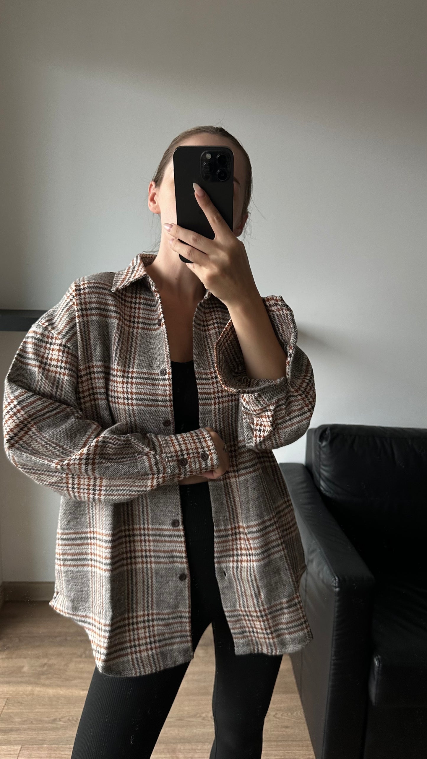 Koszula oversize w kratę 100% cotton