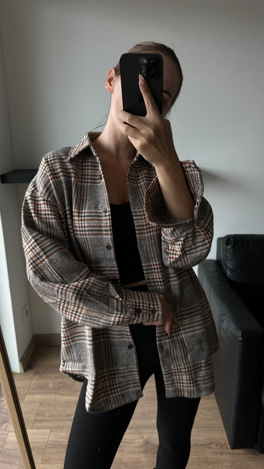 Koszula oversize w kratę 100% cotton
