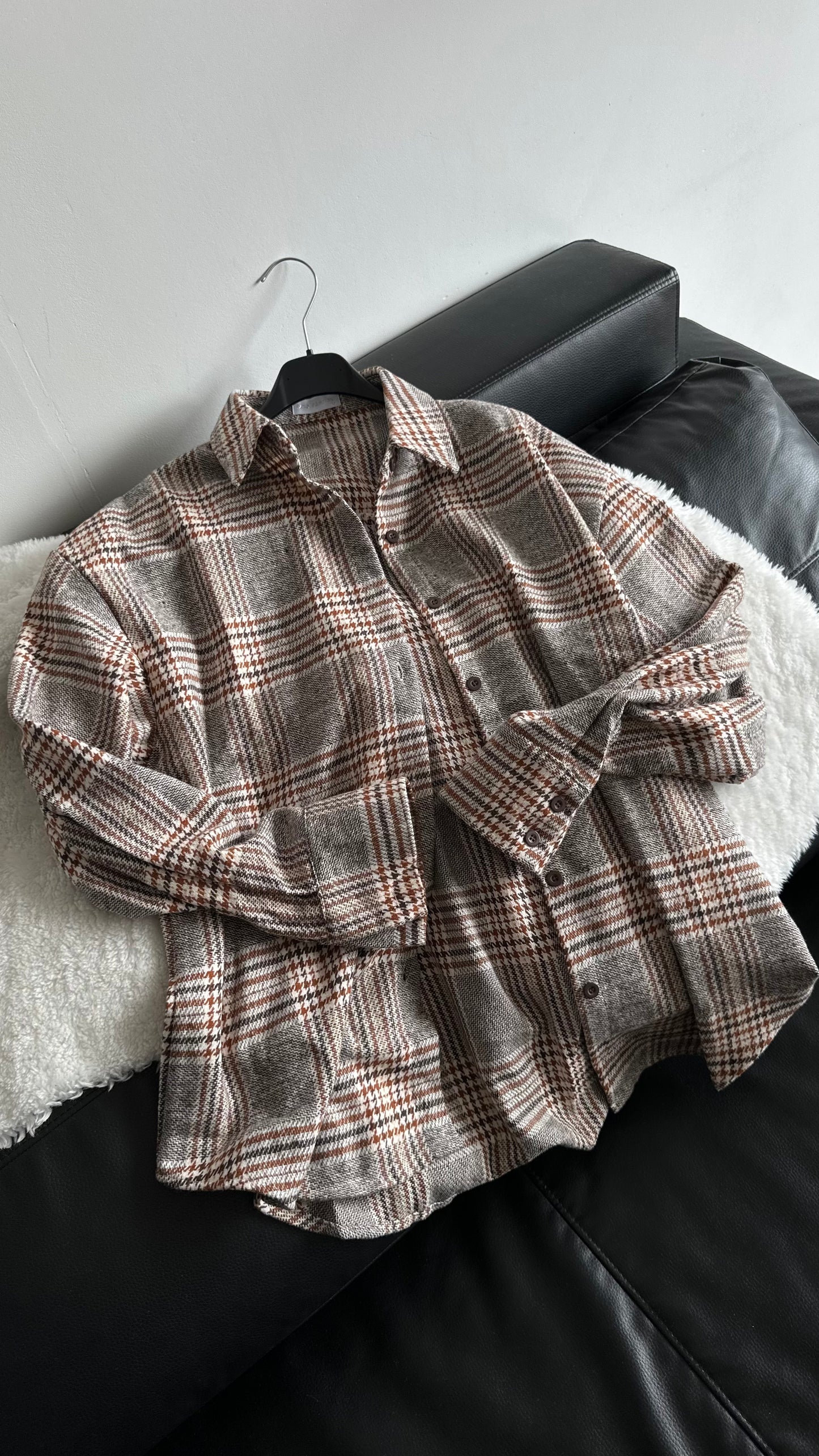 Koszula oversize w kratę 100% cotton