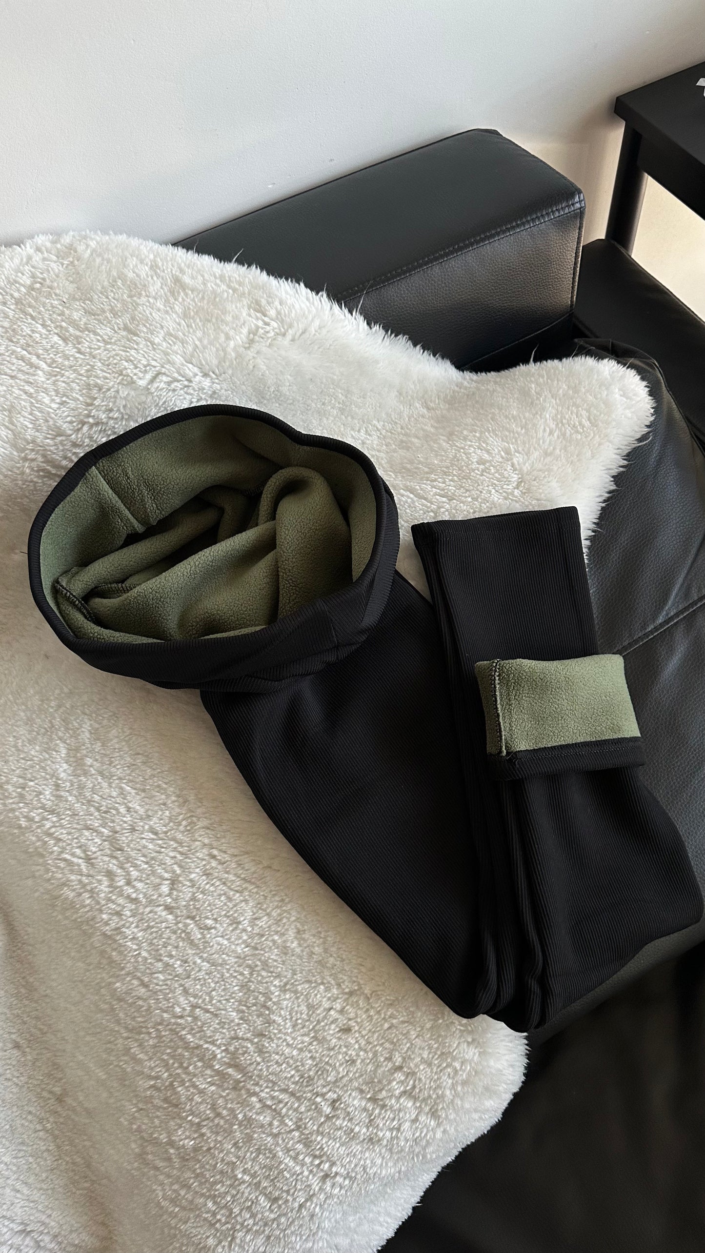 Legginsy ocieplane prążkowane na fleece. Idealne na zimę❗️na wzrost do 170 cm