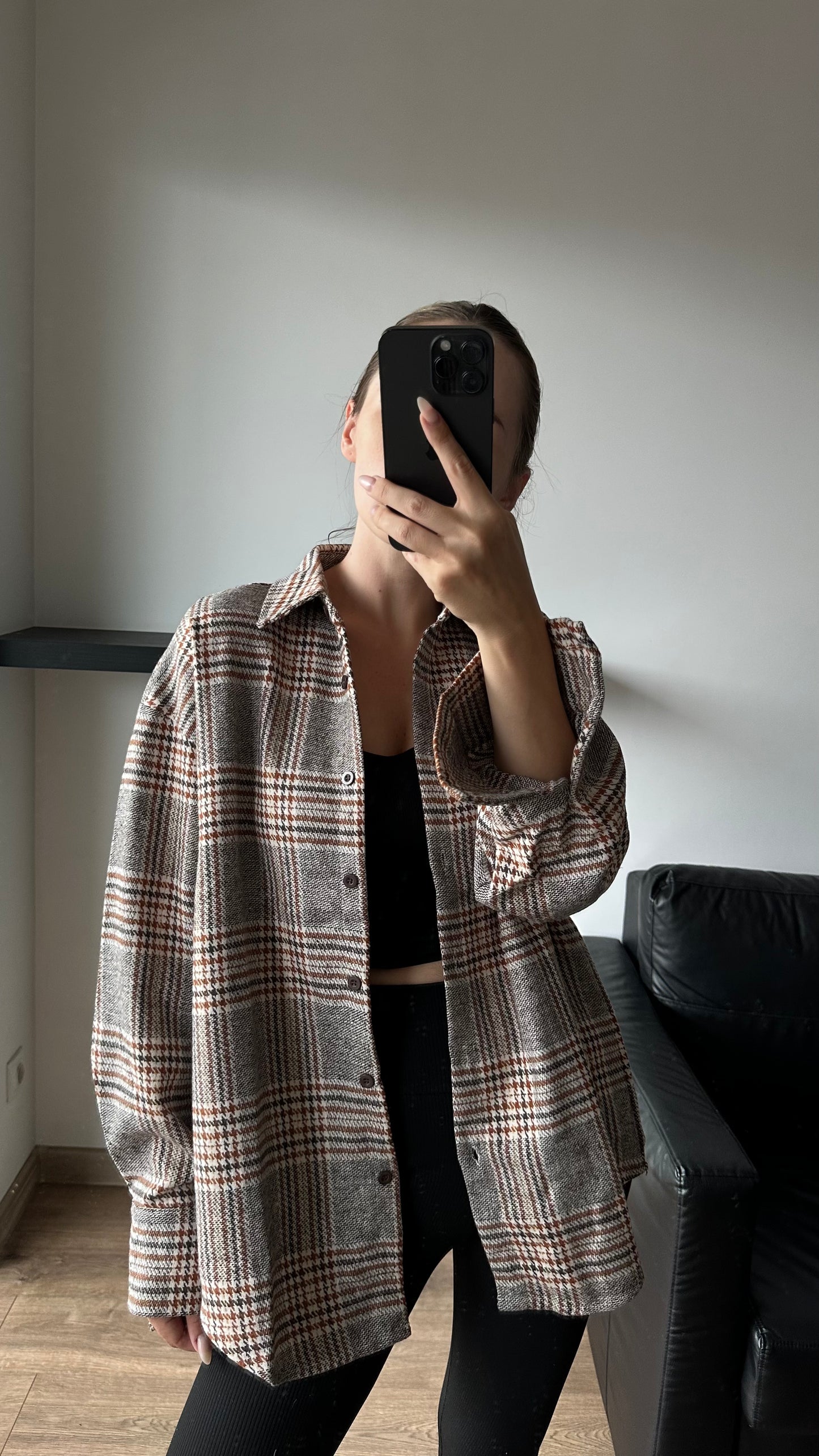 Koszula oversize w kratę 100% cotton